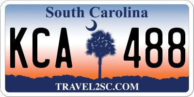 SC license plate KCA488