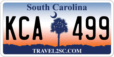 SC license plate KCA499