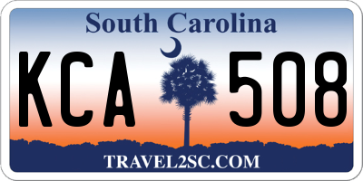 SC license plate KCA508