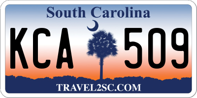 SC license plate KCA509