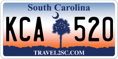 SC license plate KCA520