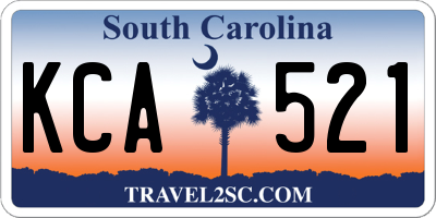 SC license plate KCA521