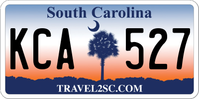 SC license plate KCA527