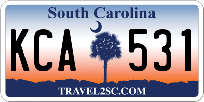 SC license plate KCA531