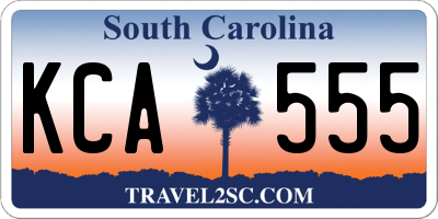 SC license plate KCA555