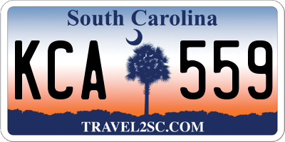 SC license plate KCA559