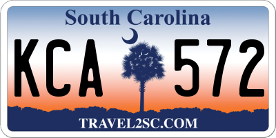 SC license plate KCA572