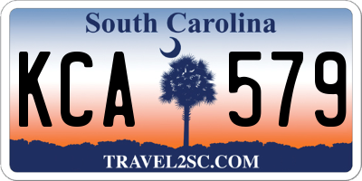 SC license plate KCA579