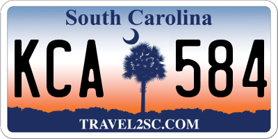 SC license plate KCA584