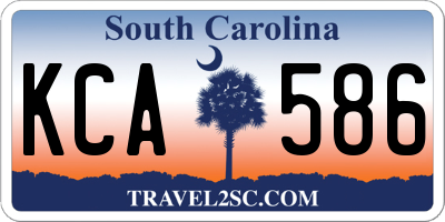 SC license plate KCA586
