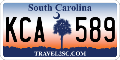 SC license plate KCA589