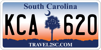 SC license plate KCA620