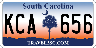 SC license plate KCA656