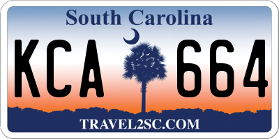SC license plate KCA664