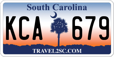 SC license plate KCA679