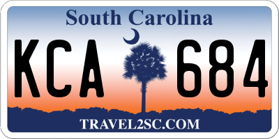 SC license plate KCA684