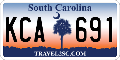 SC license plate KCA691