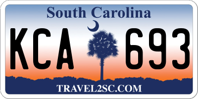 SC license plate KCA693