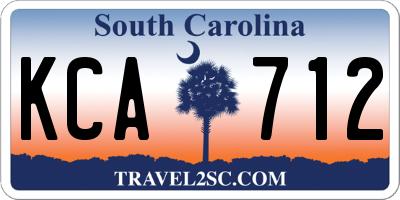 SC license plate KCA712