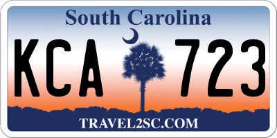 SC license plate KCA723