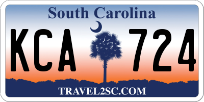 SC license plate KCA724