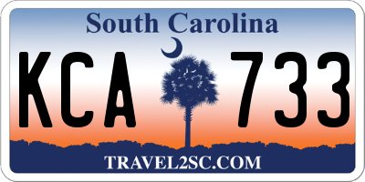 SC license plate KCA733