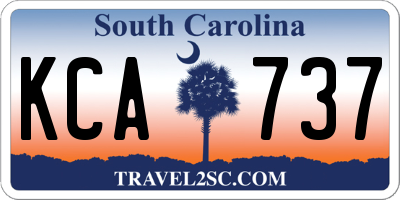 SC license plate KCA737