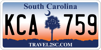 SC license plate KCA759
