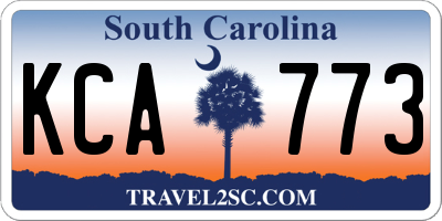 SC license plate KCA773