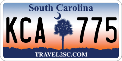 SC license plate KCA775