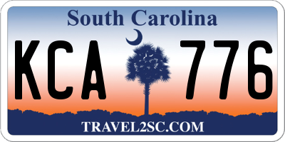 SC license plate KCA776