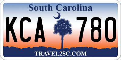SC license plate KCA780