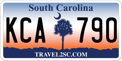 SC license plate KCA790