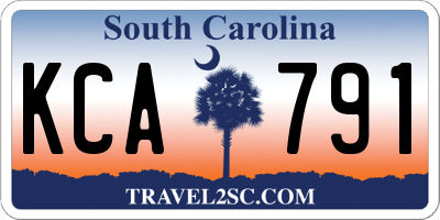 SC license plate KCA791