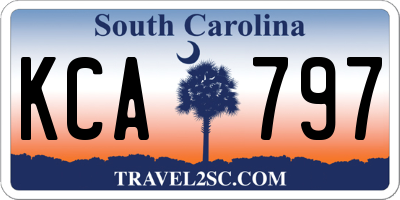 SC license plate KCA797