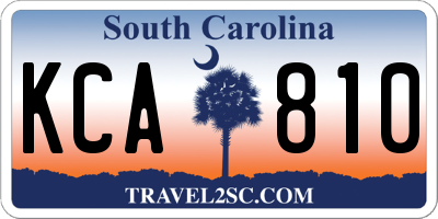 SC license plate KCA810