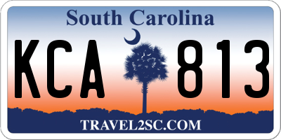 SC license plate KCA813