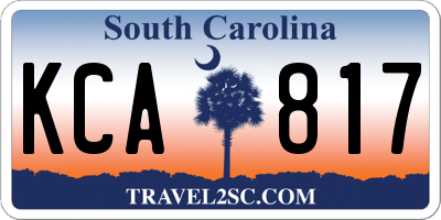 SC license plate KCA817