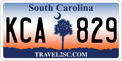 SC license plate KCA829