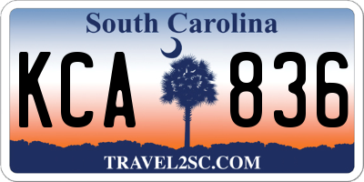 SC license plate KCA836