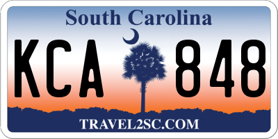 SC license plate KCA848