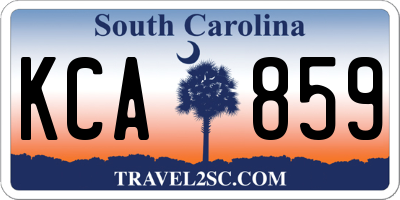 SC license plate KCA859