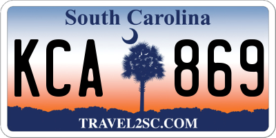 SC license plate KCA869