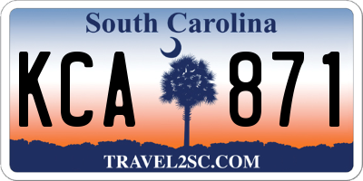 SC license plate KCA871