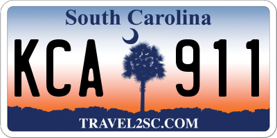 SC license plate KCA911