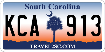 SC license plate KCA913