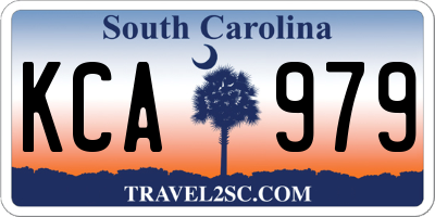 SC license plate KCA979