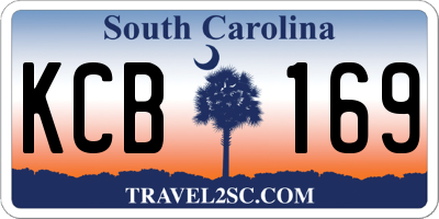 SC license plate KCB169