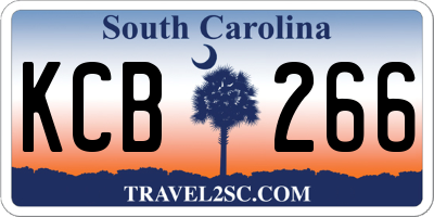 SC license plate KCB266