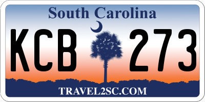 SC license plate KCB273